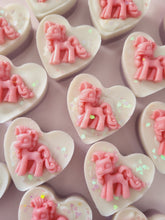 Load image into Gallery viewer, Coral & purple little pony wax melt shape