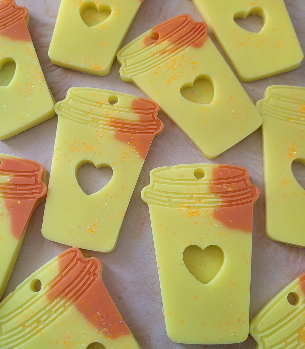 Candy corn martini wax melt autumn shapes