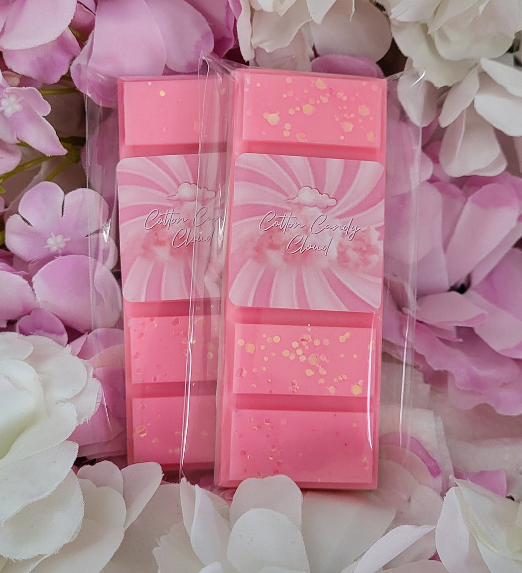 Pink Fluffy candy wax melt snap bar