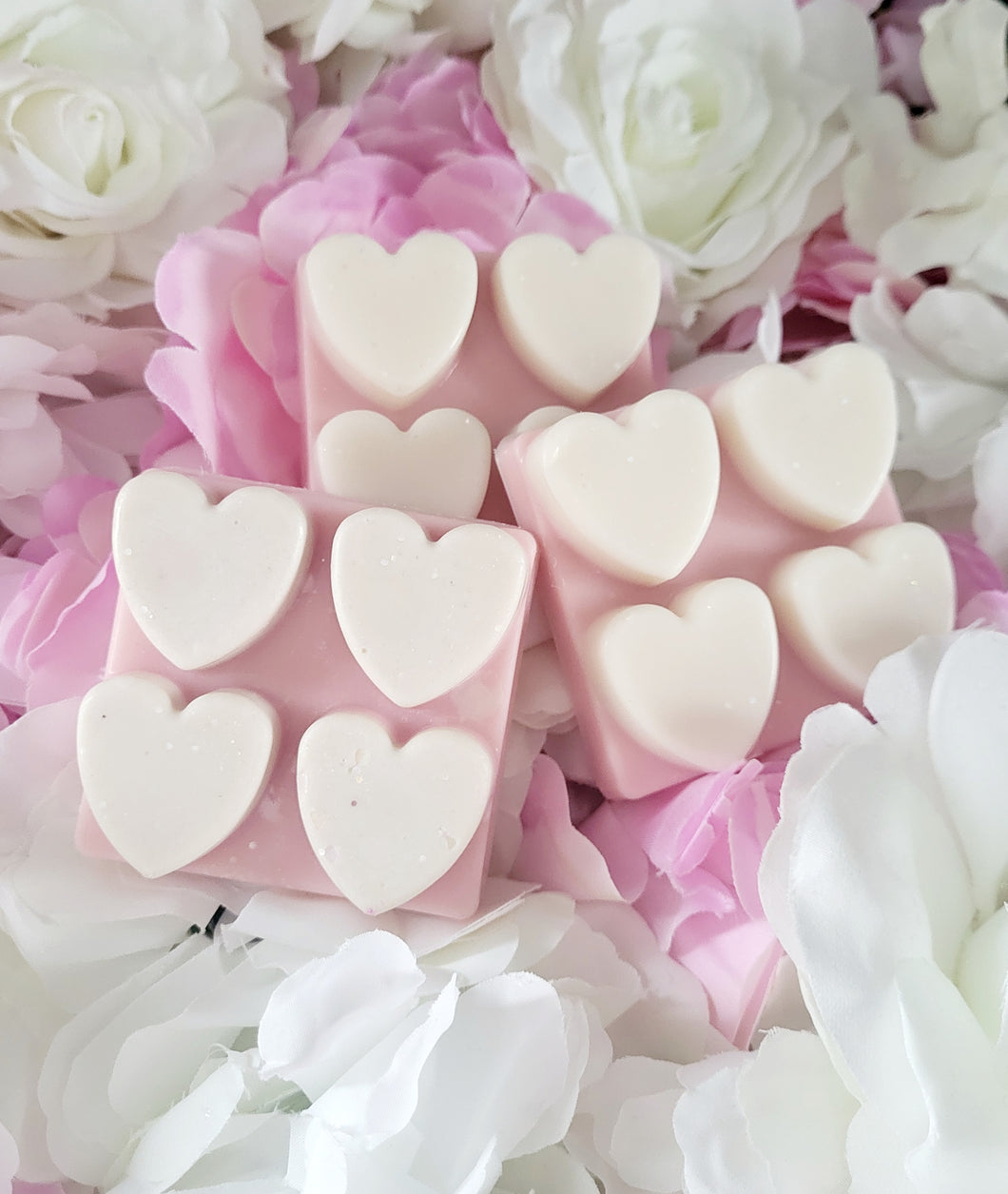 Roses heart shaped wax melt snap bar