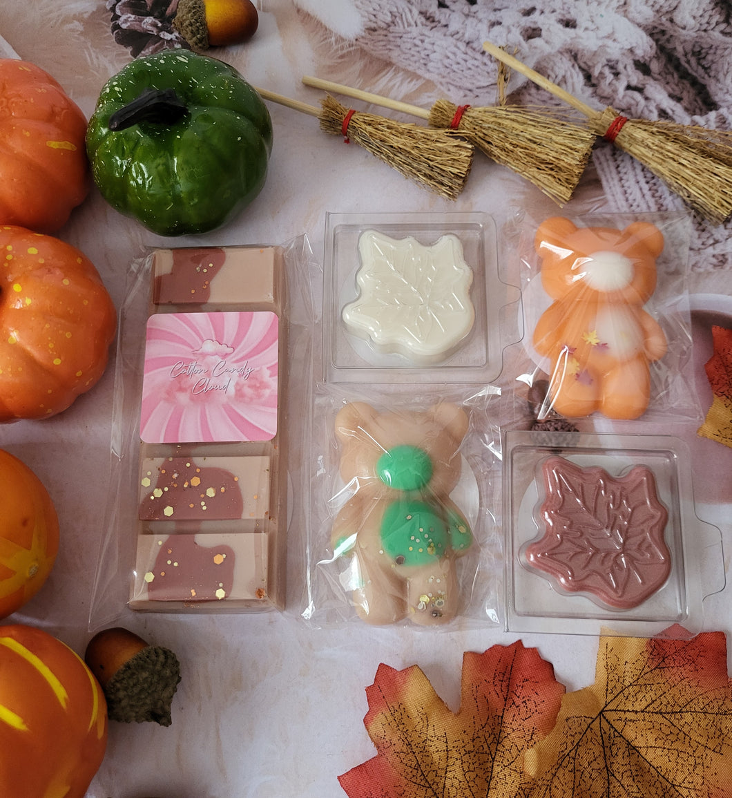 £5 Autumn wax melt box .. wax melt bar and shapes