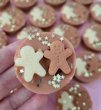 Load image into Gallery viewer, Gingerbread Christmas wax melt shape
