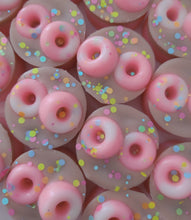 Load image into Gallery viewer, Pink custard &amp; chocolate crunch wax melt shape
