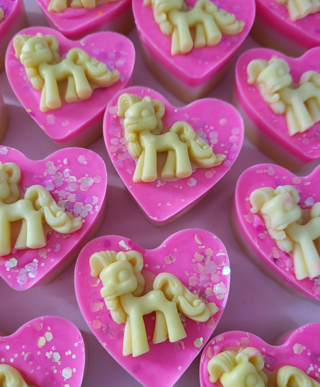 Little pony pink & yellow wax melt shape