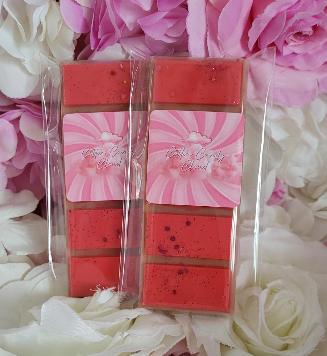 Snowflake cookie and winter cherry jam wax melt snap bar