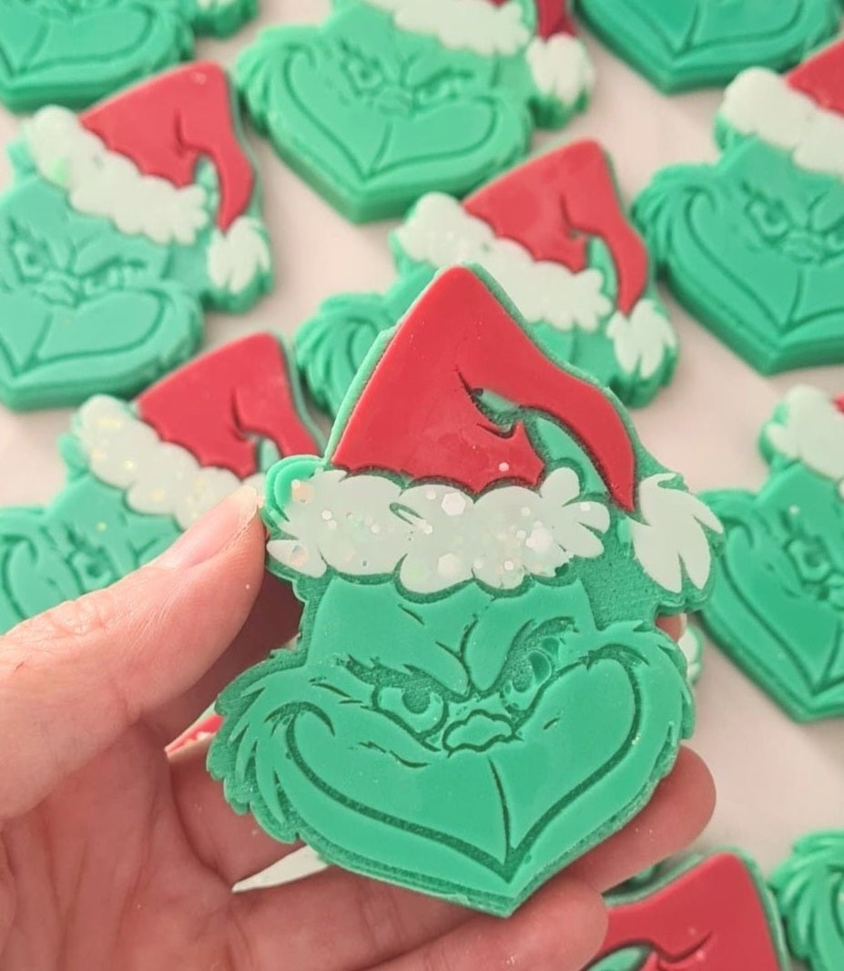 Mr grinch wax melt shape