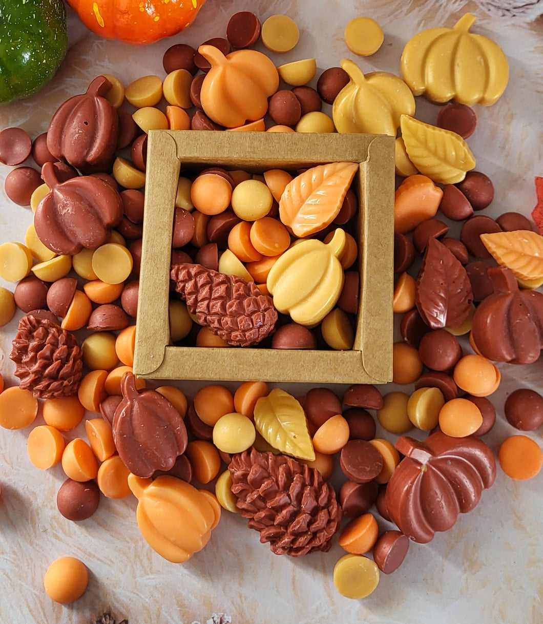 Hello Autumn wax melt scoopie mini shapes