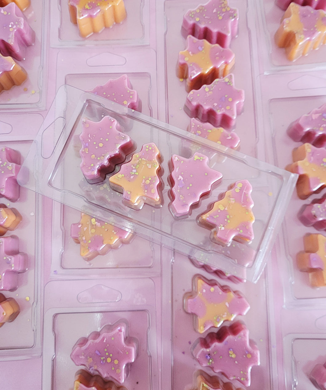 Cranberry orange and cinnamon 🎄 Christmas tree wax melt bar