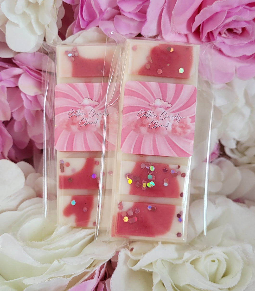 White chocolate & raspberry cookies wax melt snap bar