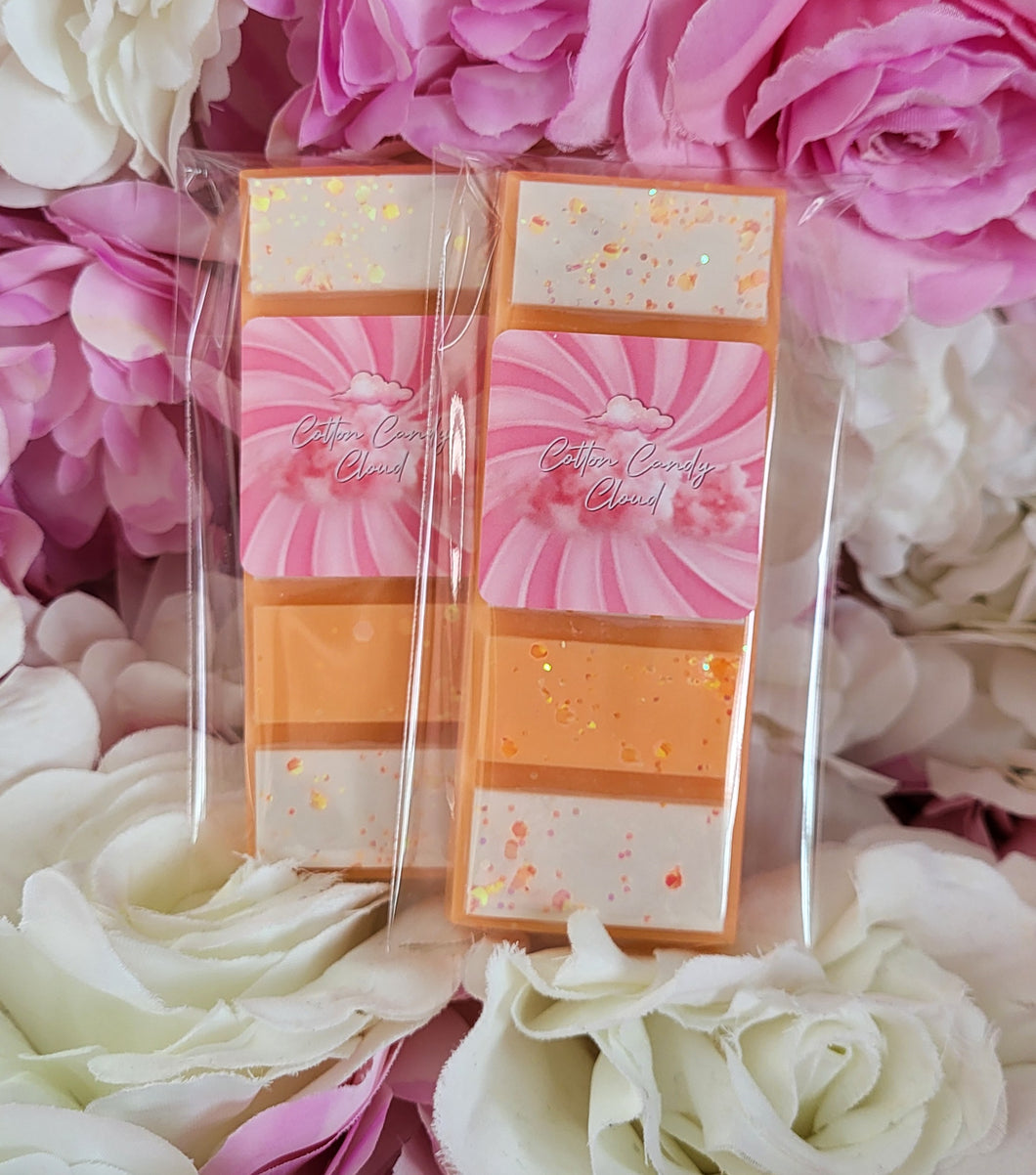 Frosted pumpkin wax melt snap bar