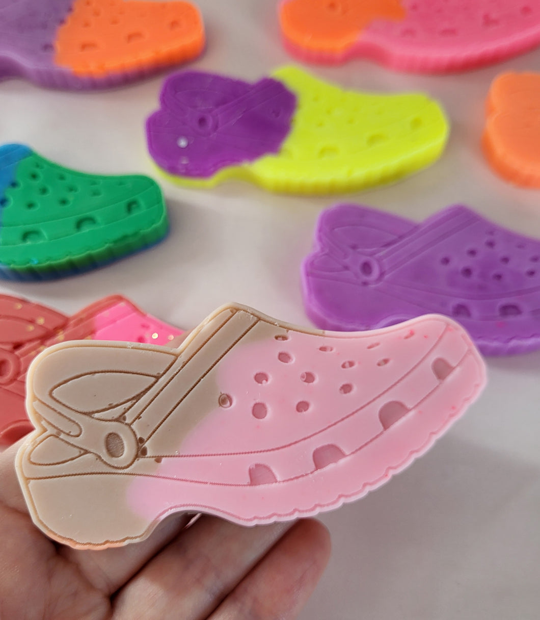 Croc wax melt shape . Different fragrances Available