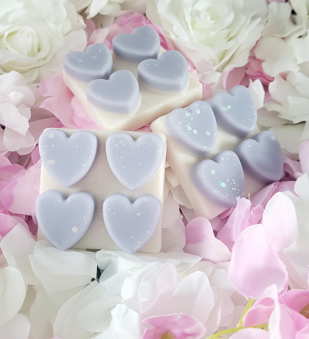 Pear & Freesia heart shaped wax melt snap bar