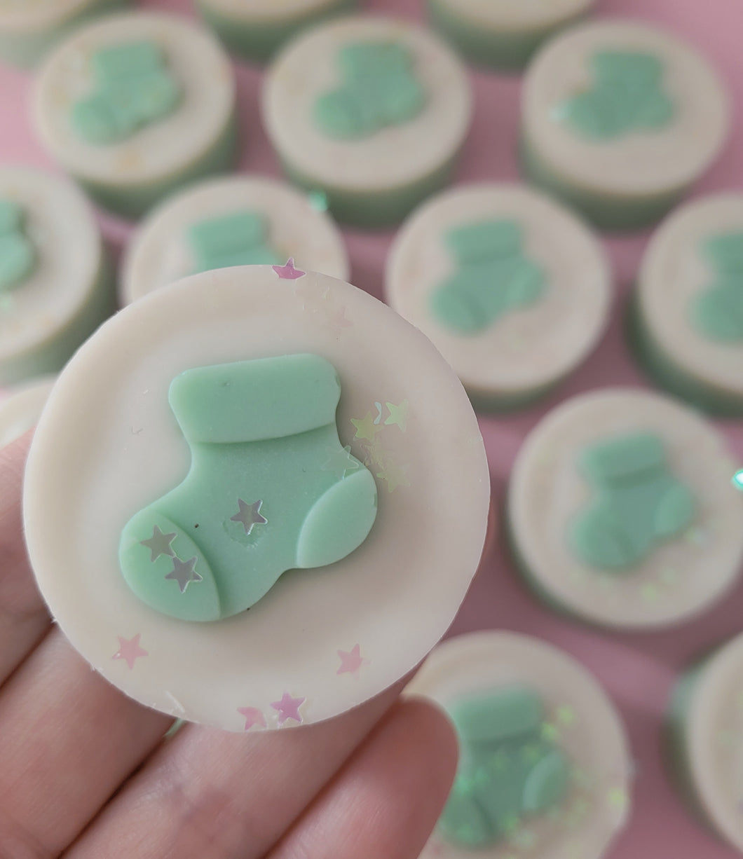 Fluffy Socks Christmas wax melt shape