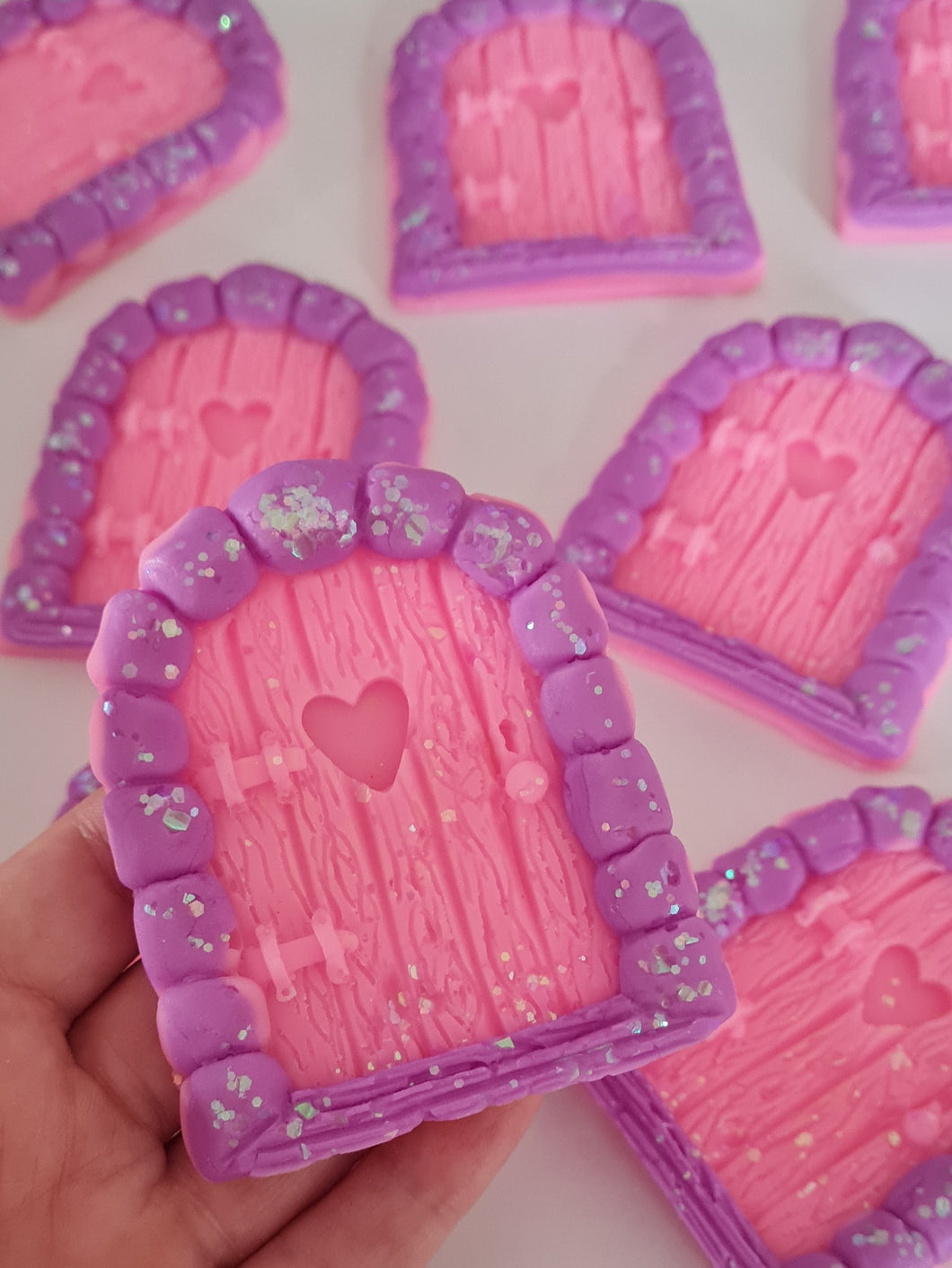 Fairy door wax melt shape in summer meadow