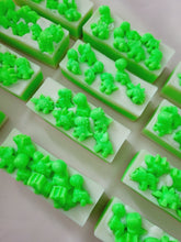 Load image into Gallery viewer, Marshmallow &amp; banana dinosaur wax melt shape

