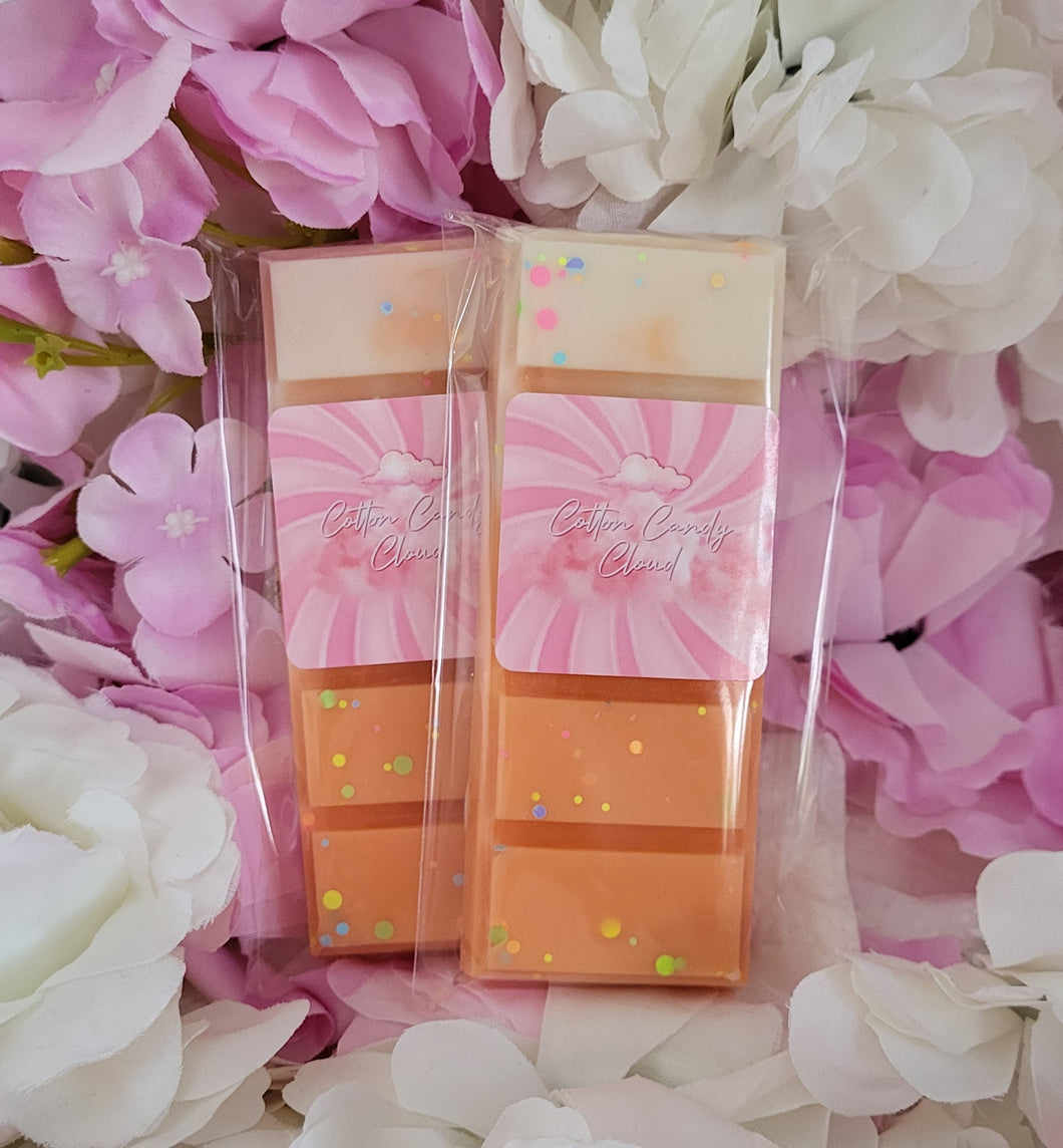 Orange dreamsicle wax melt snap bar