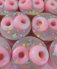 Load image into Gallery viewer, Pink custard &amp; chocolate crunch wax melt shape
